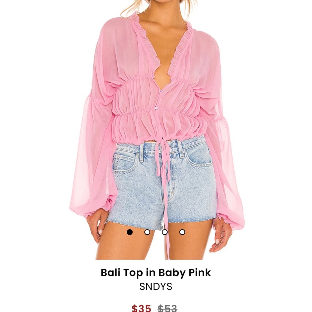 REVOLVE Bali Top in Baby Pink